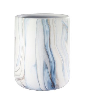 Waves Ceramic Wastebasket Avanti