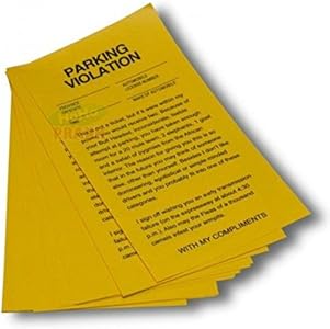 Parking Violation Yellow Revenge Fake Parking Tickets(25 Tickets)- Gag Prank Gift Revenge Unbranded