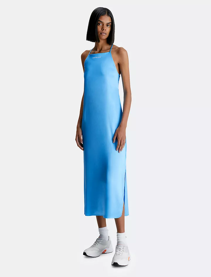 Платье-комбинация макси с открытой спиной Calvin Klein