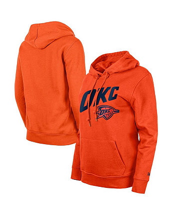 Женский оранжевый пуловер с капюшоном Oklahoma City Thunder 2023/24 City Edition New Era