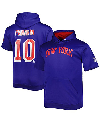 Мужской пуловер с капюшоном Artemi Panarin синего цвета New York Rangers Big and Tall с именем и номером Fanatics