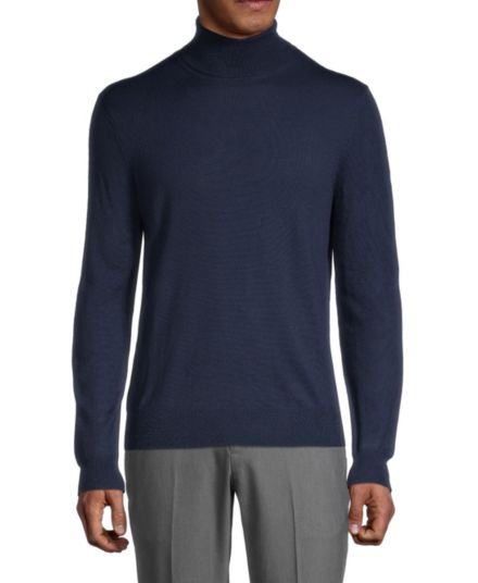 Фактурный свитер из смесовой шерсти мериноса Saks Fifth Avenue