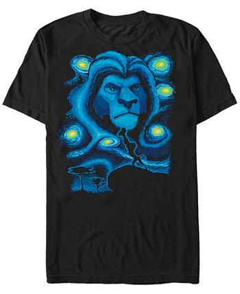 Мужская футболка с коротким рукавом Disney The Mufasa Starry Night Lion King