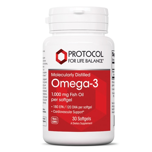 Omega-3 - 1000 мг - 30 мягких капсул - Protocol for Life Balance Protocol for Life Balance