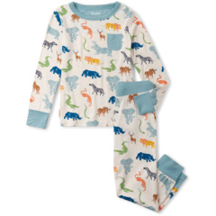 Бамбуковый пижамный комплект Scratchy Safari (для малышей/маленьких/больших детей) Hatley