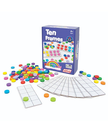Junior Learning Rainbow Ten Frames - Магнитный обучающий набор для занятий Redbox