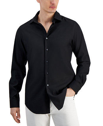 Мужская классическая рубашка добби, созданная для Macy's Alfani
