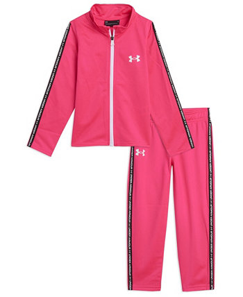 Классический спортивный костюм для маленьких девочек, куртка и брюки, комплект из 2 предметов Under Armour
