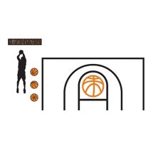 RoomMates Basketball Wall Decals 20-piece Set RoomMates