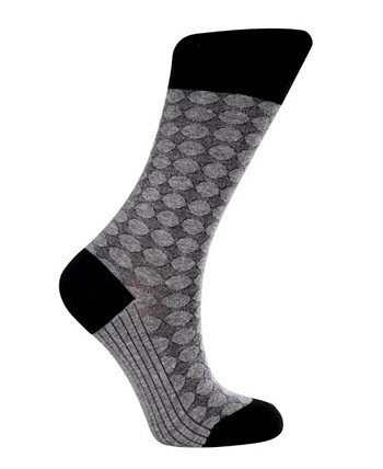 Women's Circles W-Cotton Dress Socks with Seamless Toe Design, Pack of 1 Love Sock Company