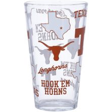 Texas Longhorns 16oz. Allover Print Pint Glass Unbranded