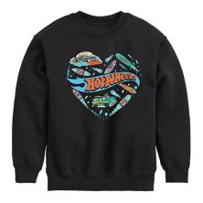 Boys 8-20 Hot Wheels Heart Surf Mix Fleece Sweatshirt Hot Wheels