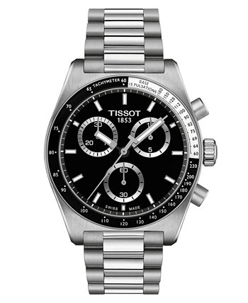 Мужские швейцарские часы с хронографом PRS 516 с браслетом из нержавеющей стали, 40 мм Tissot