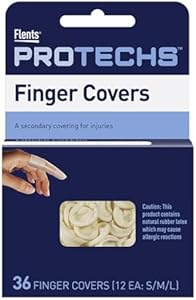 Flents First Aid Finger Cots, Protects Finger While Healing From Injury, 36 Count Flents