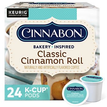 Кофе Cinnabon® Classic в рулетах с корицей, легкой обжарки, стручки K-Cup®, 24 шт. Keurig