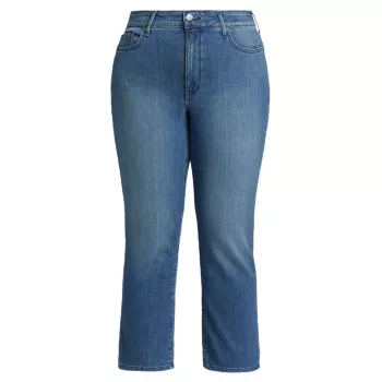Эластичные прямые джинсы до щиколотки Marilyn с высокой посадкой NYDJ
