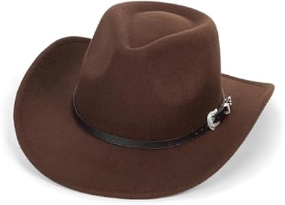 Western Cowboy Hat for Kids Toddler Girls Boys-Felt Fedora Cowgirls for 2-6 Years Old Ovoy