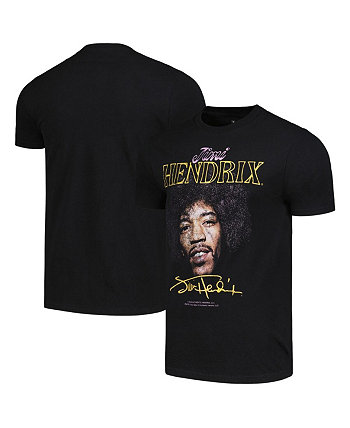 Men's Black Jimi Hendrix Graphic T-shirt Ripple Junction