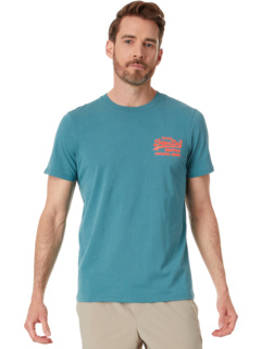 Неоновая футболка с винтажным логотипом Superdry