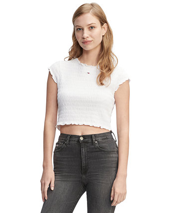 Women's Slim Smocked T-Shirt Tommy Jeans