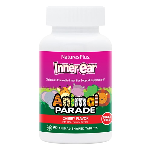 NaturesPlus Animal Parade® Children's Chewable Inner Ear Support Natural Cherry -- 90 Chewables NaturesPlus
