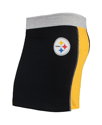 Женская черная короткая юбка Pittsburgh Steelers Refried Apparel