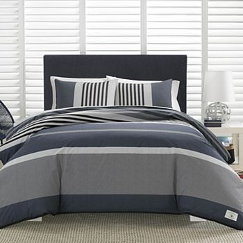 Nautica Rendon Grey Duvet Set Nautica