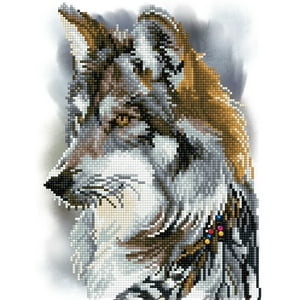 DIAMOND DOTZ® Wolf Portrait Special Edition Diamond Painting Kit DIAMOND DOTZ