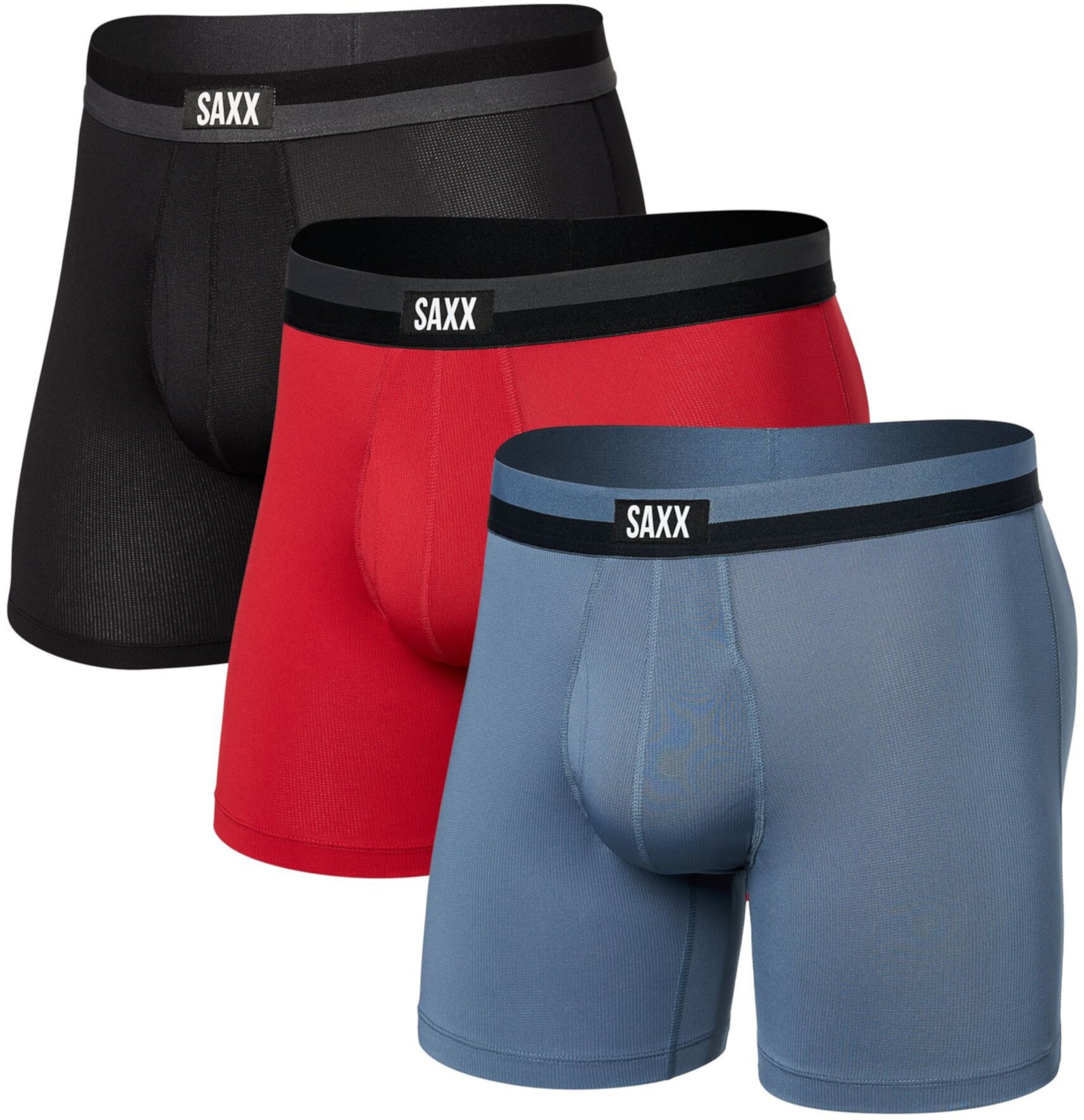 Мужские Трусы SAXX Sport Mesh Boxer Brief Fly 3-Pack SAXX