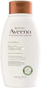 OGX Aveeno Scalp Soothing Oat Milk Blend Conditioner , Fresh, 12 Fl Oz Aveeno