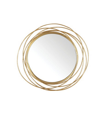 Декоративное зеркало с круглыми кольцами, диаметр 27,25 дюйма Mirrorize