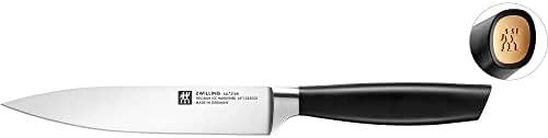 ZWILLING All Star 6-inch Razor-Sharp German Utility Knife, Tomato Knife, Made in Company-Owned German Factory with Special Formula Steel perfected for almost 300 Years, Dishwasher Safe, Black End Cap Zwilling