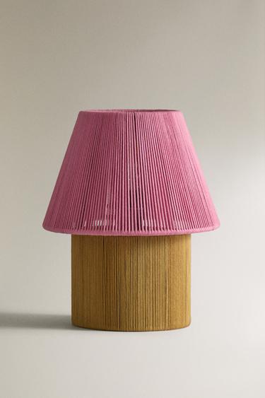 TABLE LAMP WITH CORD SHADE x COLLAGERIE Zara Home