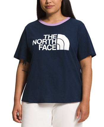 Плюс размер Футболка с короткими рукавами и логотипом The North Face