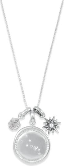 Ожерелье с подвеской в виде Тельца с родиевым покрытием Kendra Scott