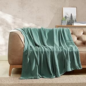 Eddie Bauer - Twin Blanket, Lightweight Cotton Bedding, Home Decor for All Seasons (Herringbone Blue Stripe, Twin) Eddie Bauer