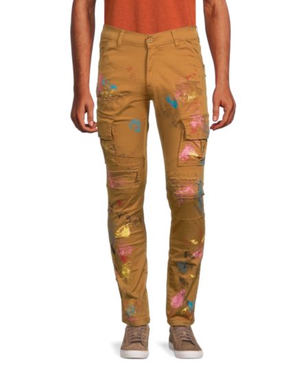 Узкие брюки-карго Painterly FWRD DENIM