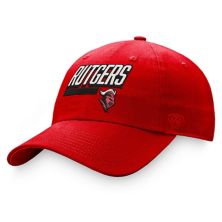 Men's Top of the World Scarlet Rutgers Scarlet Knights Slice Adjustable Hat Top of the World