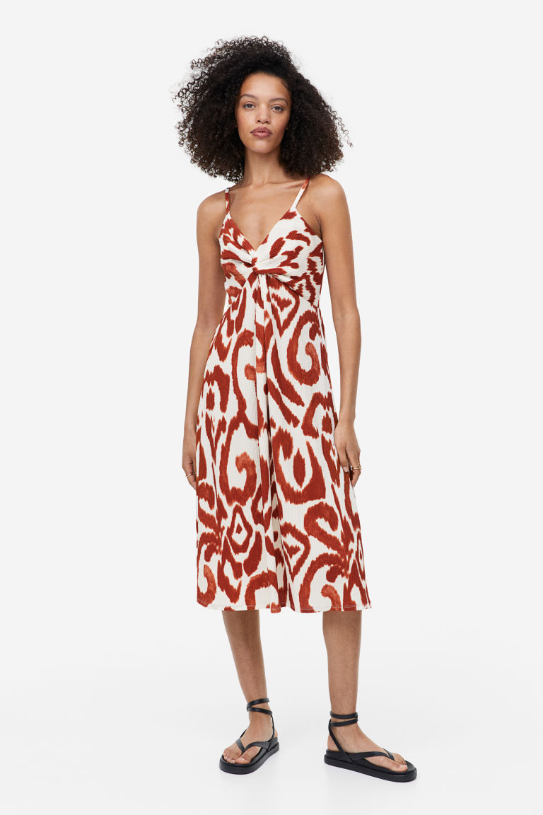 Платье с перекрученными деталями H&M