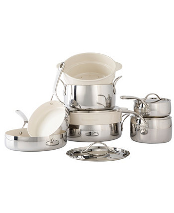 12 Piece Stainless Steel Non-Stick Cookware Set Bloomhouse