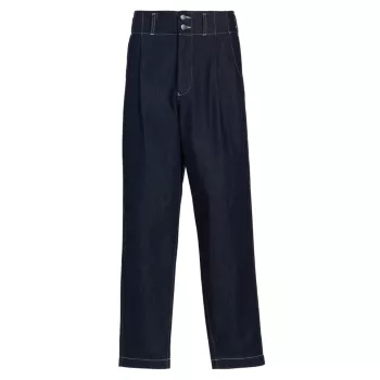 Плиссированные джинсовые брюки в стиле вестерн Nicholas Daley