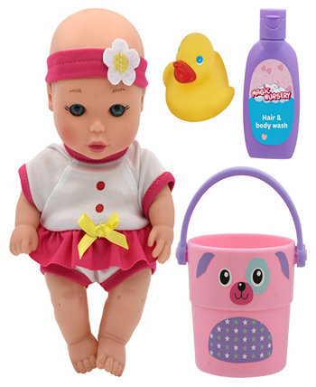 Love Buckets Bath Safe 8-дюймовый игровой набор для детской куклы, игровой набор New Adventures Bath Time, возраст от 2 лет и старше Magic Nursery