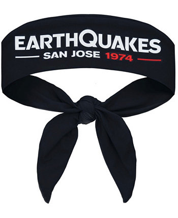 Черная повязка на голову San Jose Earthquakes с завязками на спине Vertical Athletics