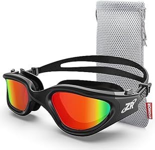 ZIONOR Swim Goggles, Upgraded G1 Polarized Swimming Goggles Anti-fog for Men Women Adult ZIONOR