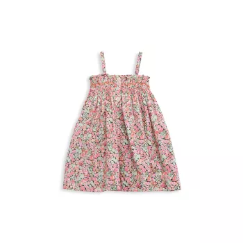 Для маленьких девочек &amp; Платье с цветочным принтом для маленькой девочки Bonpoint