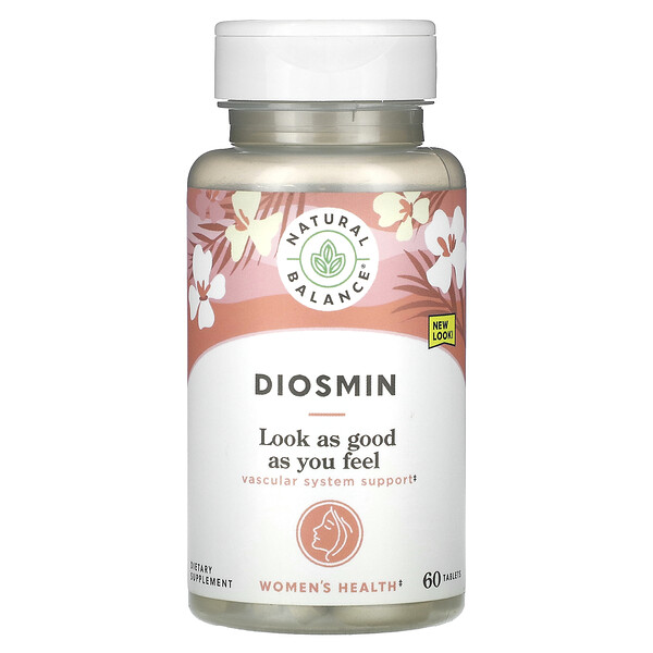 Diosmin, Поддержка здоровья вен, 60 таблеток Natural Balance