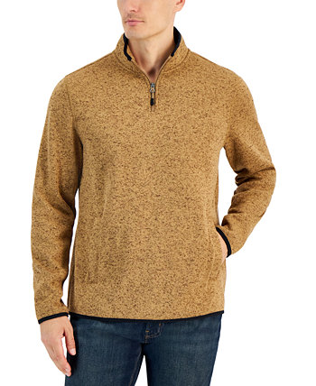 Мужской флисовый свитер с молнией на четверть, созданный для Macy's Club Room