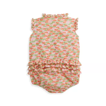 Baby Girl's Bailey Abstract Cotton Bubble Romper Bella Bliss