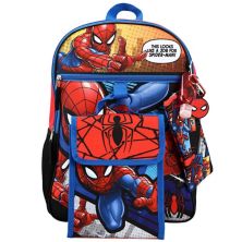 Girls Marvel Spiderman 5 Piece Backpack Set Licensed Character