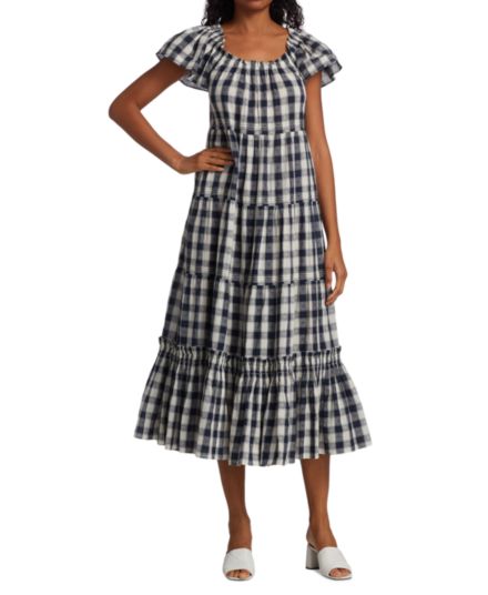 The Nightingale Gingham Dress The Great